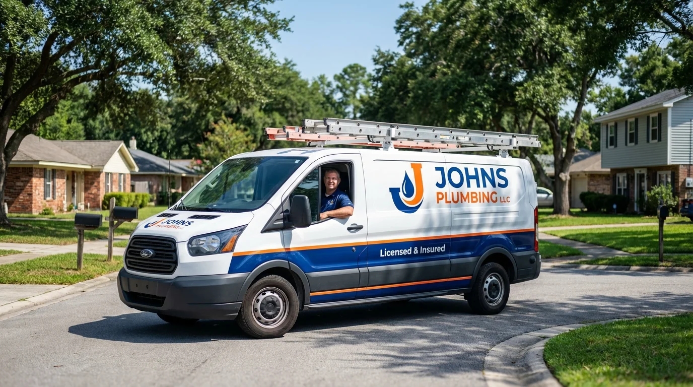 Johns Plumbing LLC service van in Pagosa Springs, CO