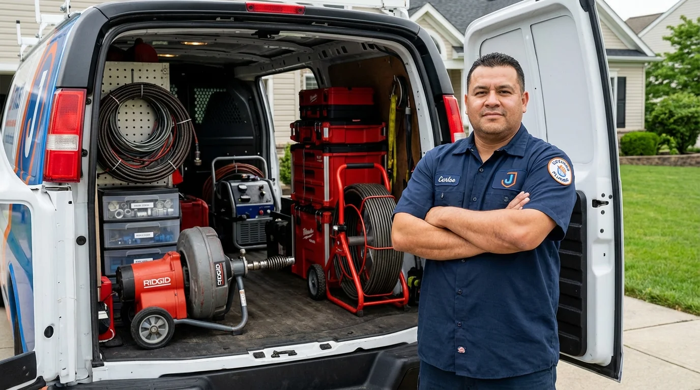 Professional drain cleaning equipment and Johns Plumbing LLC plumber in Pagosa Springs