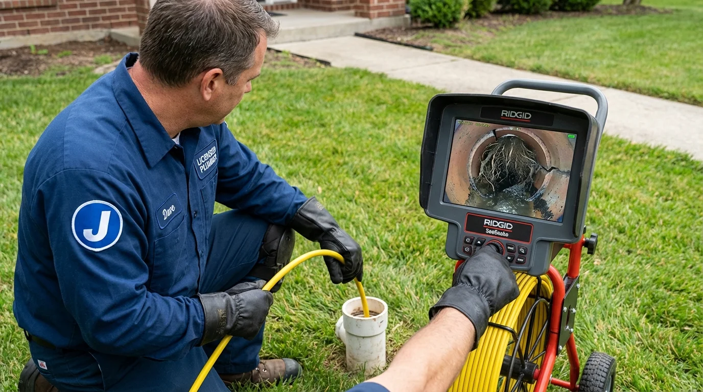 Sewer camera inspection being performed by Johns Plumbing LLC in Pagosa Springs